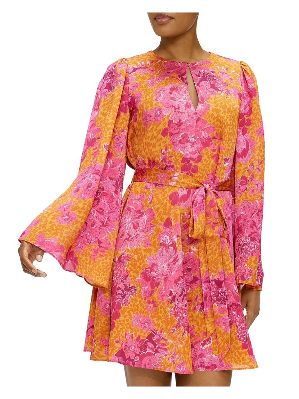 Ted Baker London Metropolis Floral Belted Mini Dress Size 2 (6 US) New With Tag - Picture 4 of 7